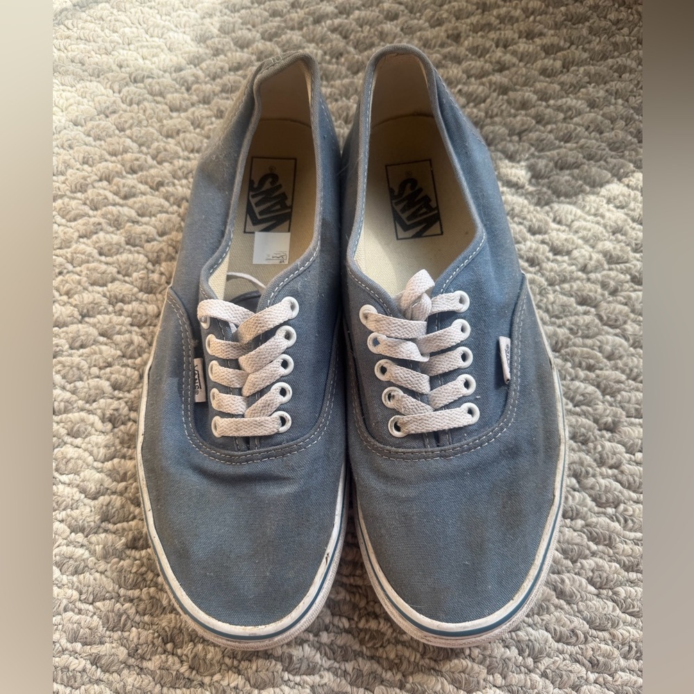 Vans Classic Canvas Low-Top Sneakers in Slate Blue